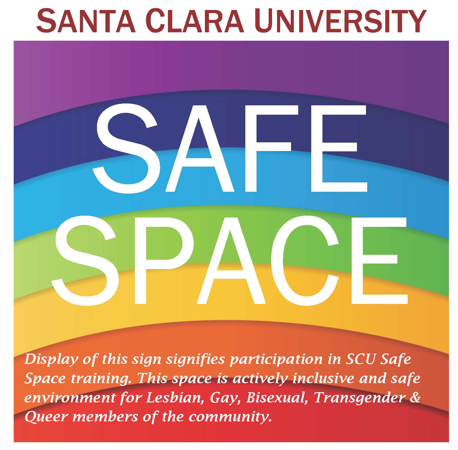 Safe space card 