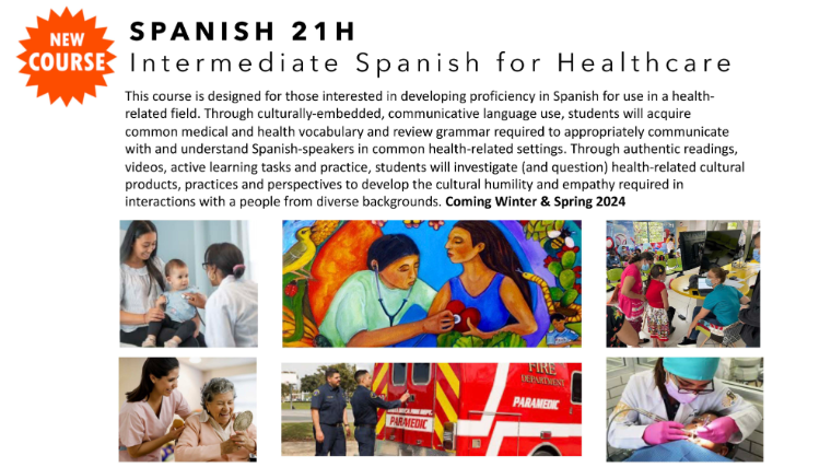 Photo highlighting Medical Spanish course