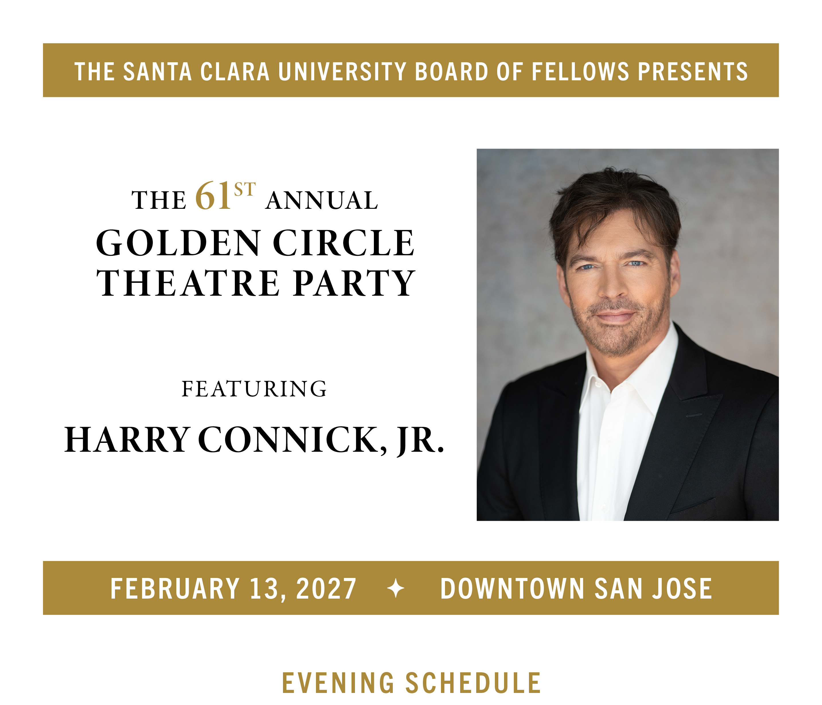 Announcement for Harry Connick Jr