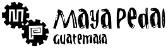 Alt text: Maya Pedal logo with gears and text, 