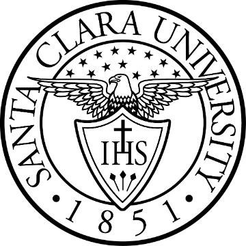 Santa Clara University seal (black outline)