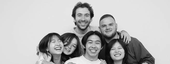 Decorative; group of students smiling