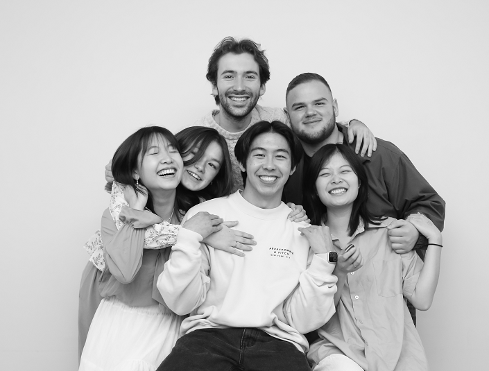 Decorative; group of students smiling 