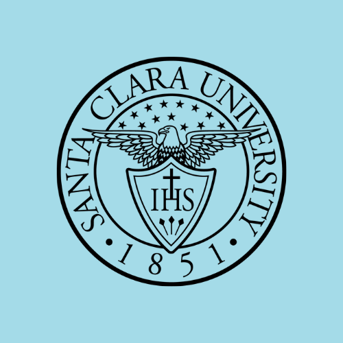 Decorative; SCU seal on blue background