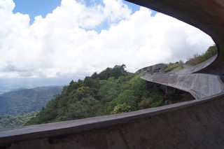 View from bridge to visitor center at Cherry Orchard Cemetery 櫻花陵園 by FieldOffice Architects 田中央工作群. Photo by H. Clydesdale