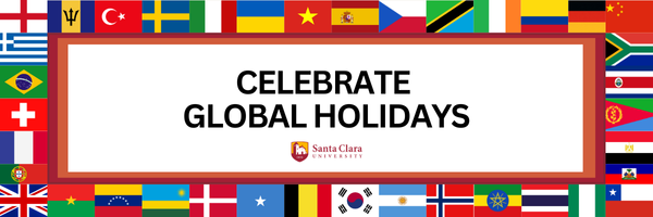 Variety of global flags bordering 