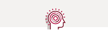 Icon graphic brain representing mental health 