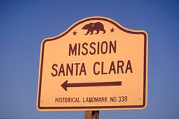 Mission Santa Clara sign 