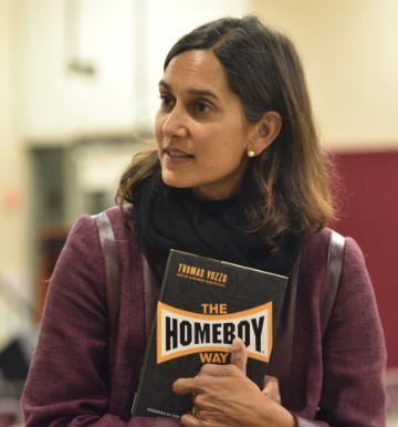 Mission Week Homeboy Visit 3 Valerie Sarma and book The Homeboy Way