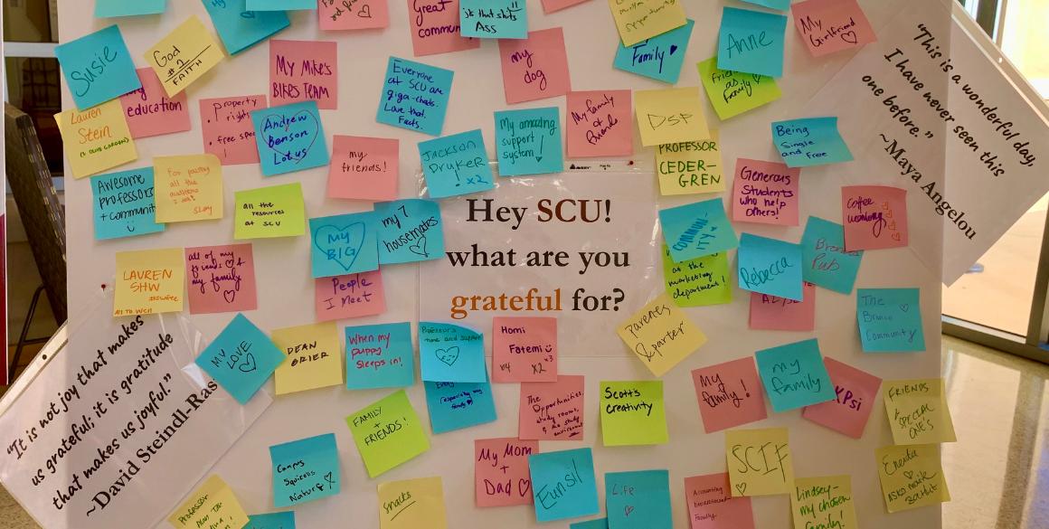 Mission Week Gratitude Board