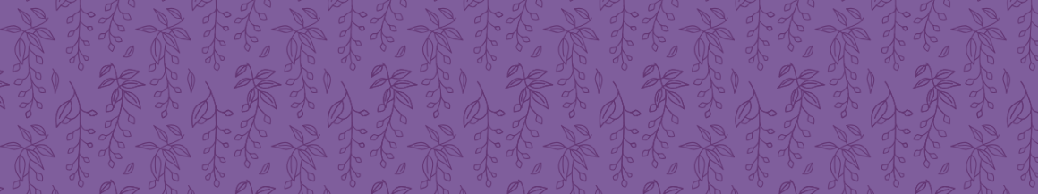 Purple banner with wisteria 