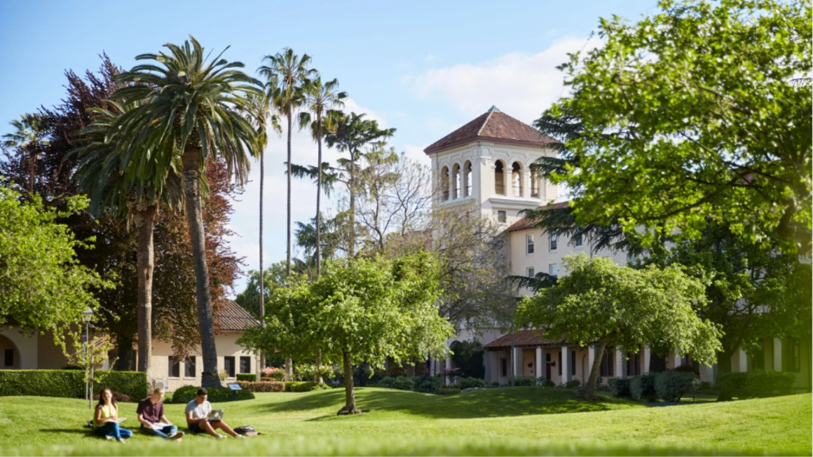 Jesuit Education - view of grass in front of Nobili Hall 