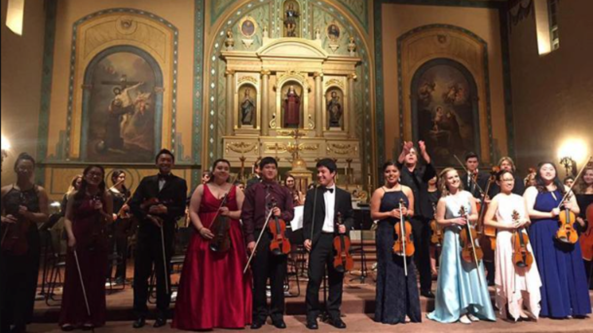 Concert in Mission Church with SCU orchestra 