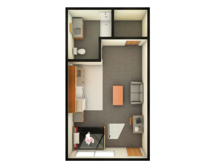 St Clare Studio Floor Plan
