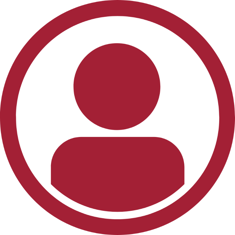 Avatar icon in Santa Clara Red 