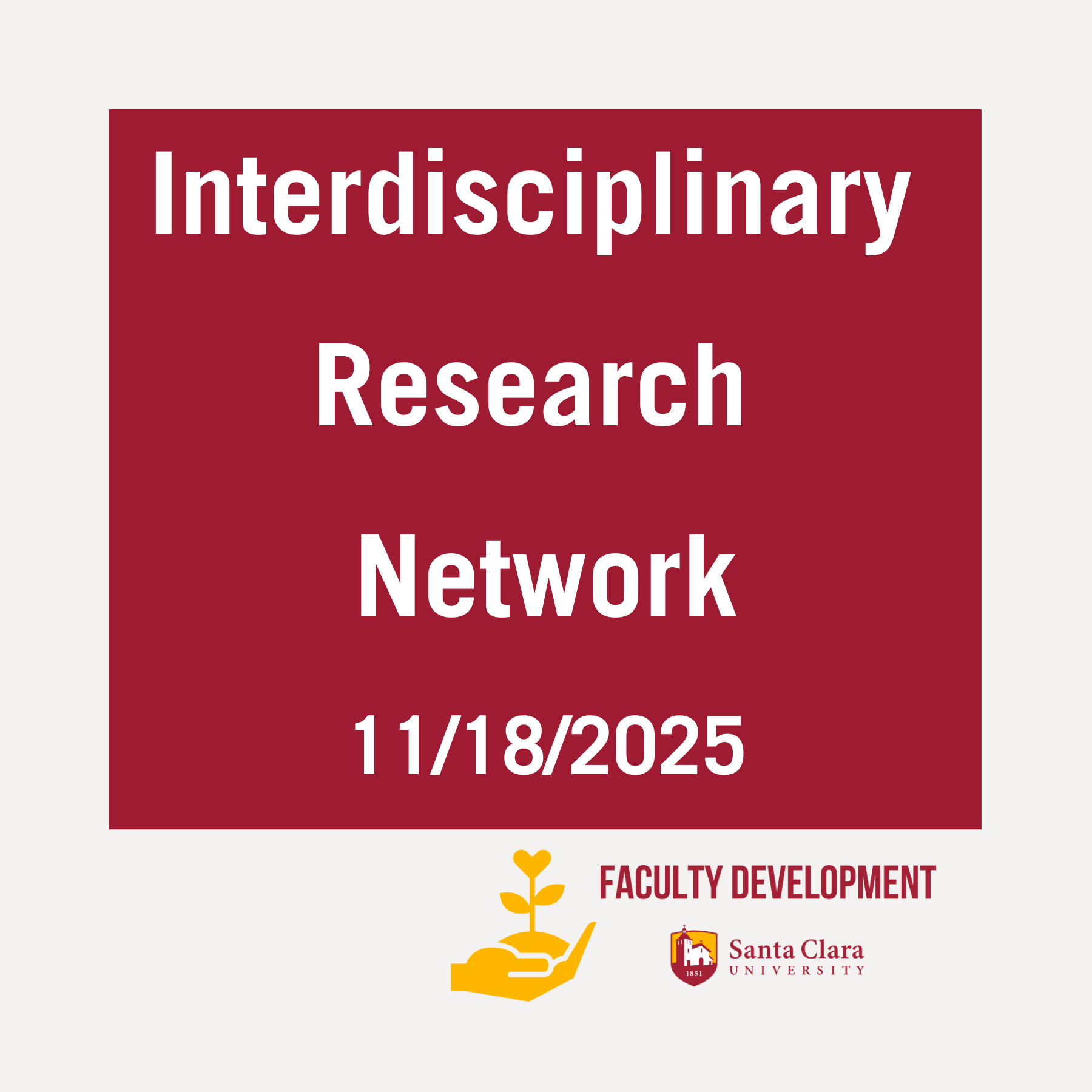 Interdisciplinary Research Network Cafe Tile Card 11/16/2025 