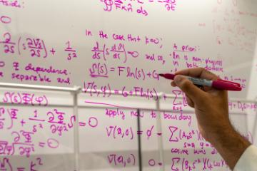 formulas on the board