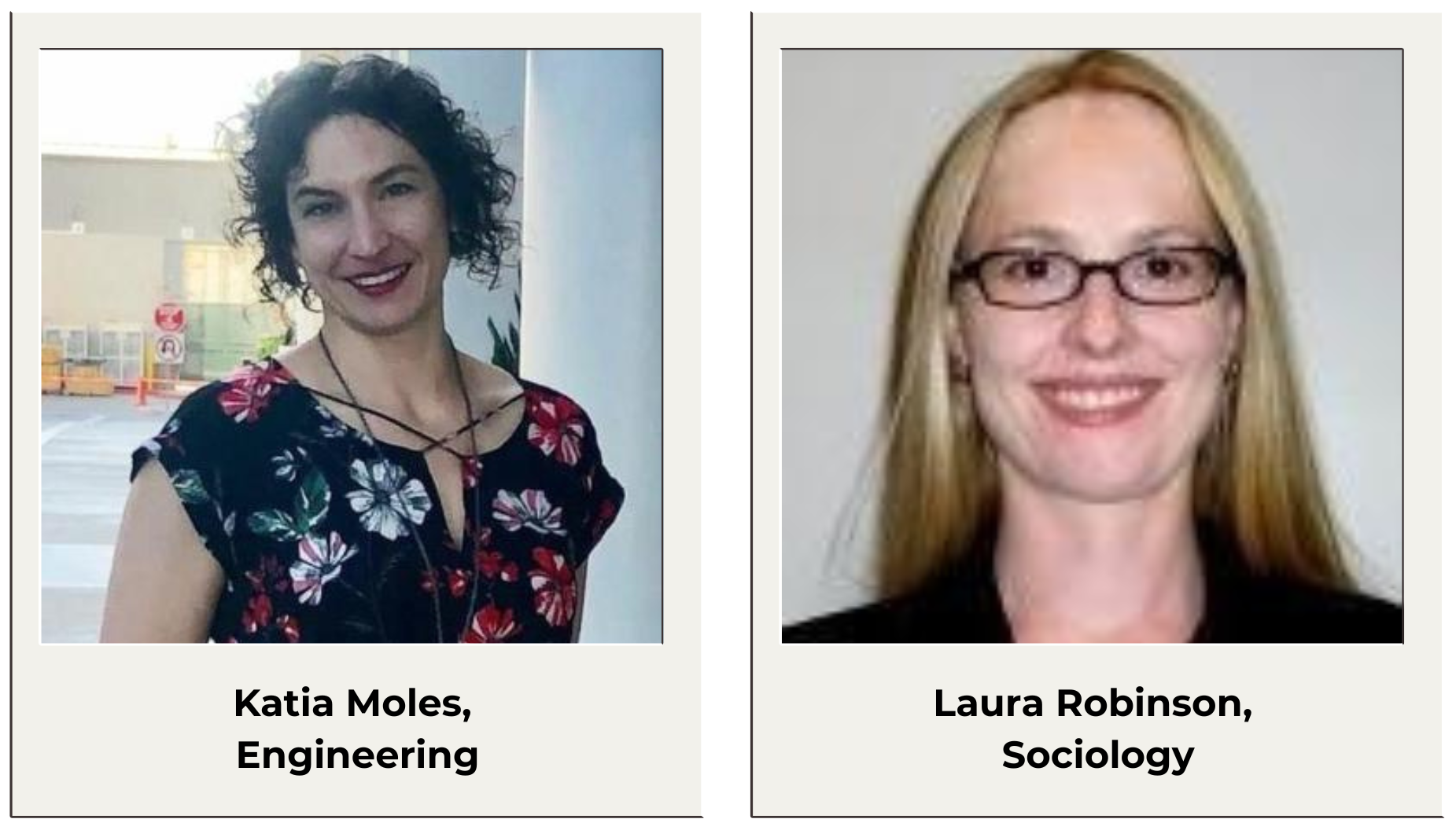 Katia Moles and Laura Robinson