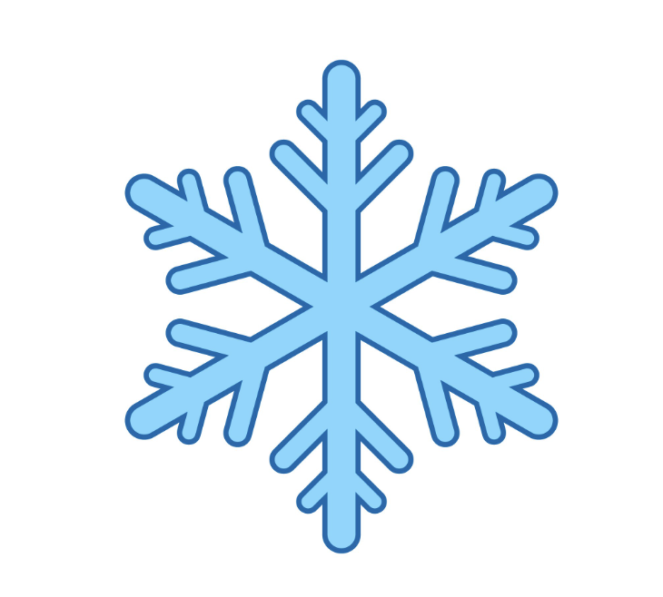 Picture of a cartoon snowflake