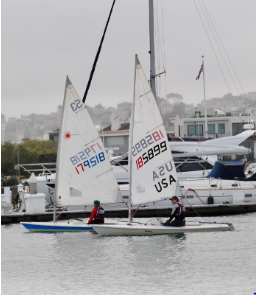 Chase ‘27 & Will ‘26 docking out of St. Francis Yacht Club; Oct. 27