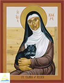 St. Clare of Assisi © 1997 Br. Robert Lentz OFM 