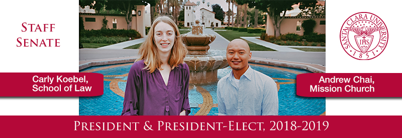 Two people are posing beside a pool, text reads 