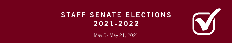 Banner for Staff Senate Elections