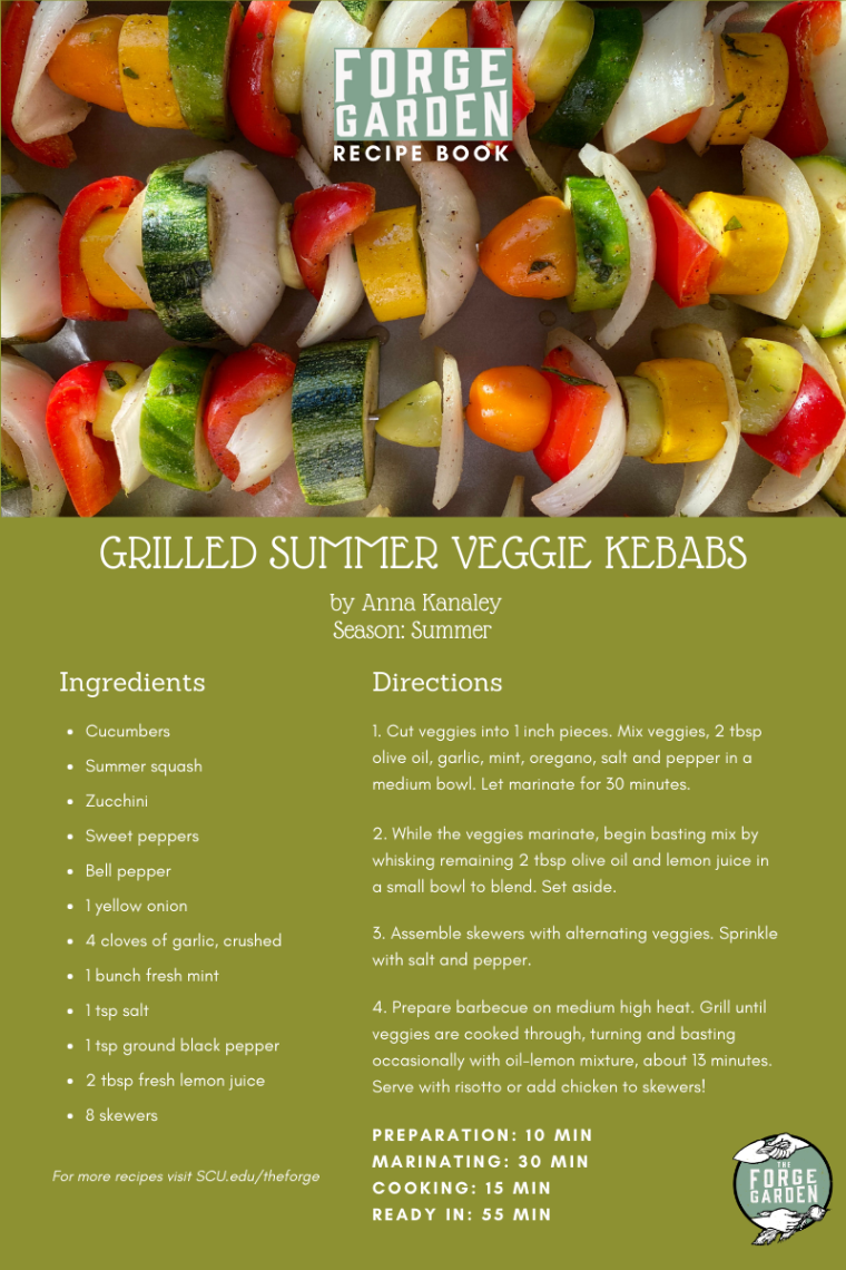 Summer Veggie Kebabs Recipe - Anna Kanaley