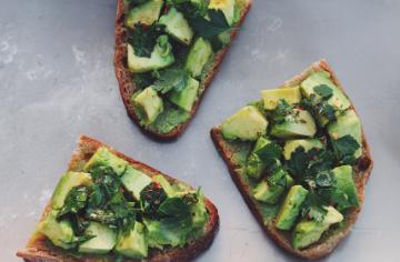Avocado Bruschetta. Photo by Morgan Billington