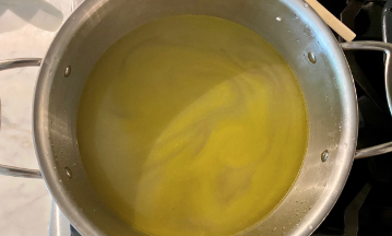 Homemade Vegetable Broth from Kitchen Scraps. Photo by Anna Kanaley