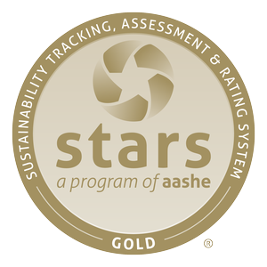 STARS, a program of AASHE, Gold Rating Logo