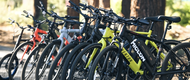 group of bikes