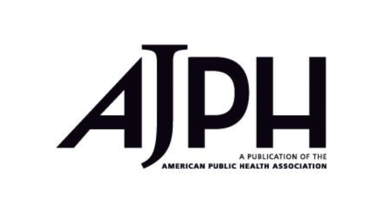 The letters, A J P H, making the logo for the American Journal of Public Health