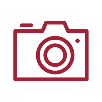 Camera icon that represents photography category