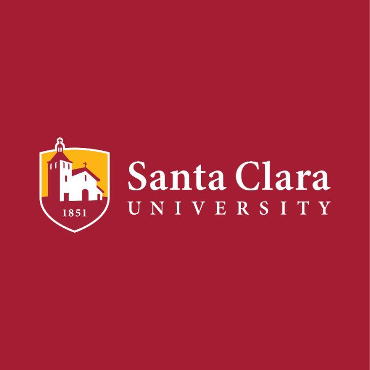 SCU horizontal logos with the reversed version on red background 