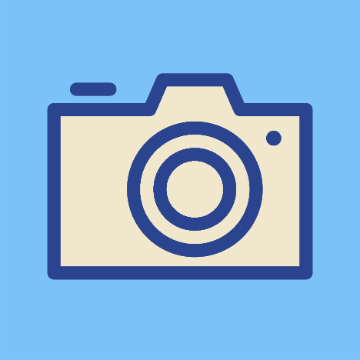 Camera icon that represents photography category