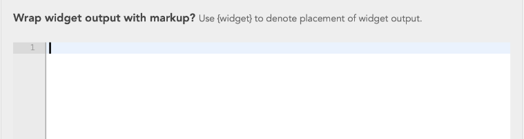 LW Widget Markup