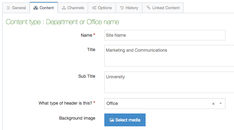 Department or Office Name screenshot