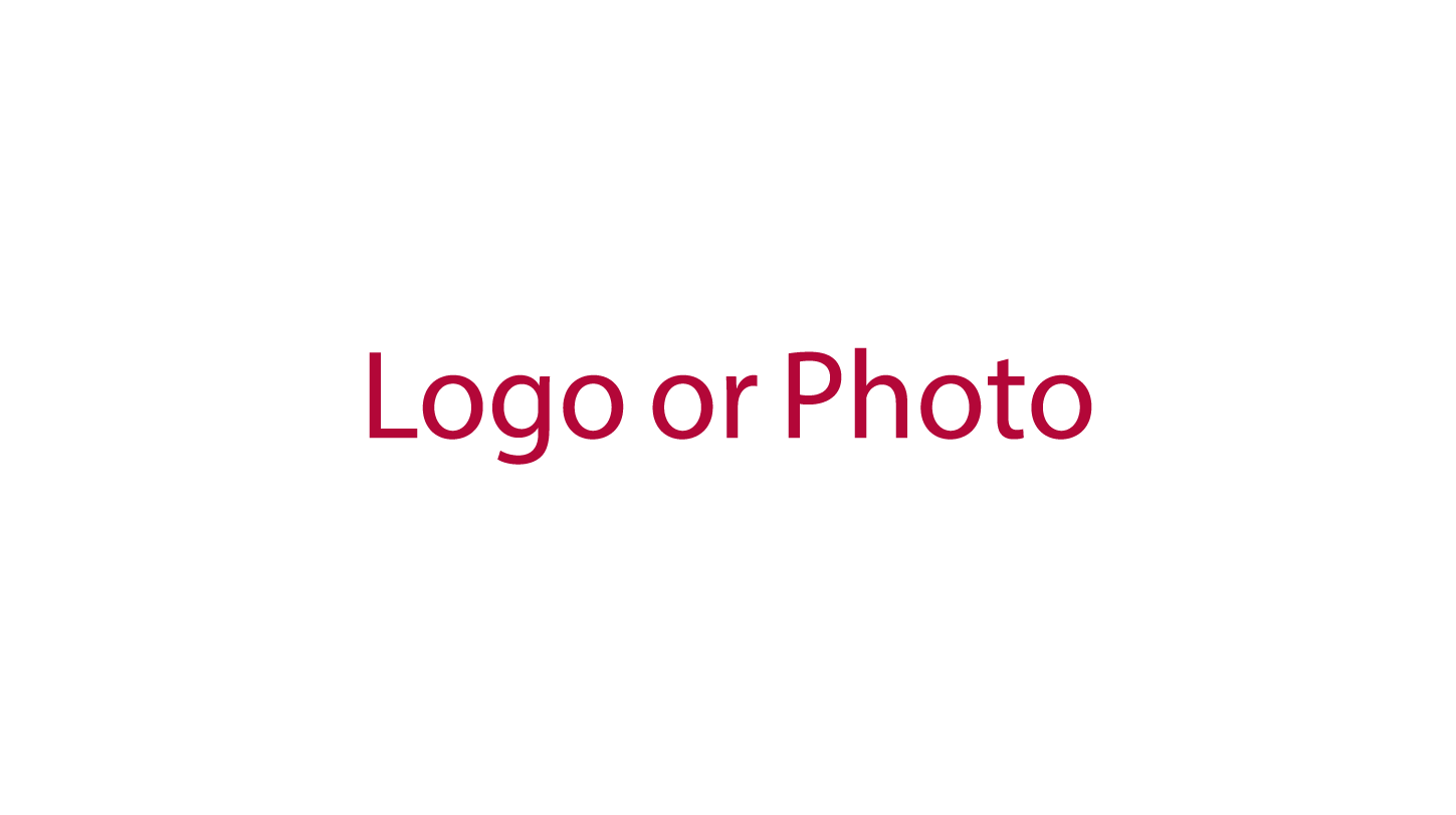 Logo or photo goes here