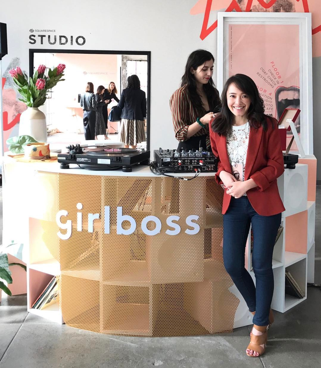 At this year’s Girlboss Rally in Los Angeles sharing with fellow female entrepreneurs InHerShoes’s mission.