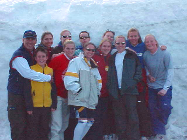 SCU Women's Soccer Team Building Trip to Bear Valley Winter 1999