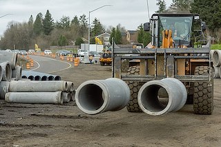 Concrete pipes in Oregon.