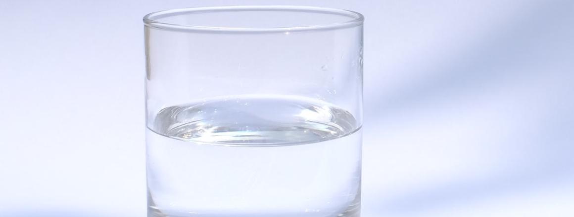 Photo of glass of water.