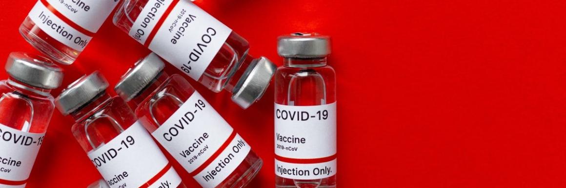 Photo of bottle of COVID-19 vaccine