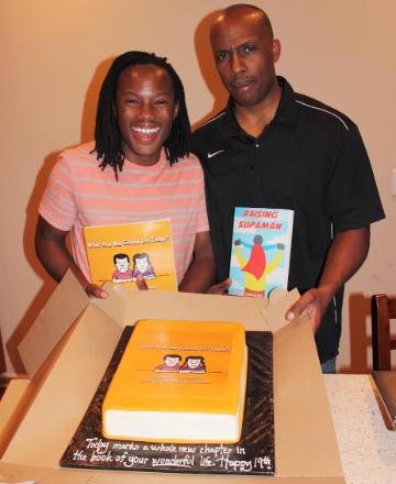 Naeem and his dad -- Naeem (left) and his dad on Naeem's 19th birthday.