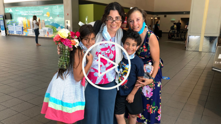 Dr. MaryAnn Dakkak reunited with her children