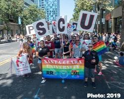 SCU participation in 2019 SF Pride Parade.