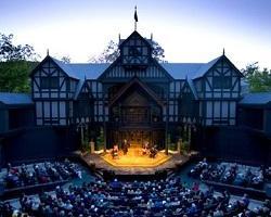 Elizabethan stage in Ashland, Oregon.