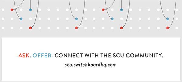 Connect with the SCU community graphic.