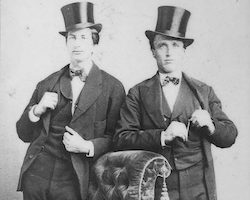 Portrait of Students Manuel Torres and Charles Graves from the SCU Digital Collections.
